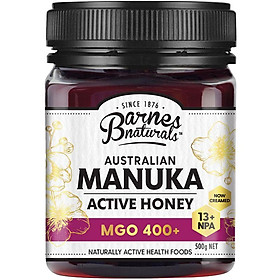Barnes Naturals Australian Manuka Honey 500g MGO 400+