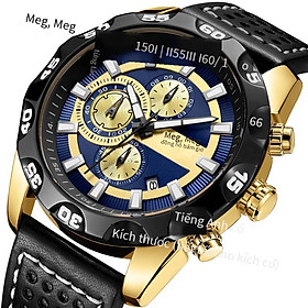 Giao hàng nhanh đích thực bán megir đồng hồ nam đa năng thời trang thể thao phù hợp đồng hồ thạch anh 2096