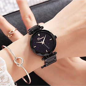 Đồng hồ nữ cao cấp Dimini D5280 dây thép mặt đá Sapphire fullbox chống nước chống xước sành điệu