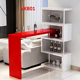 Quầy bar mini kết hợp tủ rượu VKB01 ( không kèm ghế) - Nội thất lắp ráp Viendong Adv