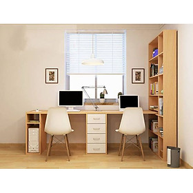 Mua Bàn Học Gỗ  Bàn Làm Việc Thông Minh Kèm Giá Sách Rộng Rãi Kích Thước 220 x 120 x 200cm (BH-03)