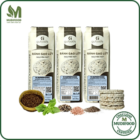 [Vị Superfoods] - Bánh Gạo Lứt GUfoods 170g Mix Siêu Hạt Chia + Quinoa + Yến Mạch - Ăn Kiêng, Tập Gym, Thực Dưỡng, Ăn Vặt Healthy, Không Chiên Dầu