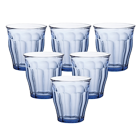 {Hàng chính hãng} Bộ 6 ly D1026B Duralex - Picardie Xanh Marine 220ml Thủy tinh cường lực cao cấp Pháp