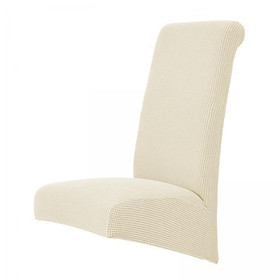 Back Chair Cover Corn Fleece Slipcover Protector Decor Flexible Beige