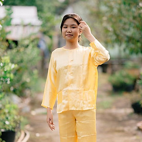 Bộ Bà Nam Em Bé Miền Tây- Có bộ bà ba Bigsize- may sỉ bà ba toàn quốc - May bộ bà ba theo yêu cầu - Vàng