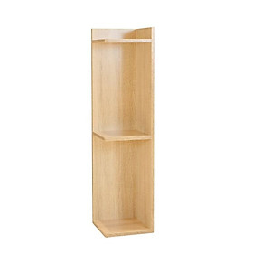 SB Furniture, Looms, Clara Corner Shelf, Solid Oak Color, W25XD25XH91 cm.