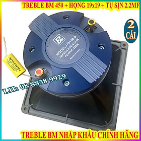 CẶP TREBLE KÈN 450 BM CHÍNH HÃNG HÀNG NHẬP KHẨU + HỌNG 19x19 + TỤ SỊN