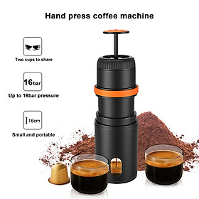 Mua Máy pha cà phê Mini Espresso cầm tay 2 trong 1 kích thước nhỏ gọn