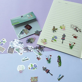 Bộ 48 Sticker Hình Dán mini Thanh Xuân