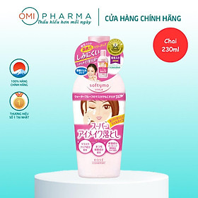 Gel Tẩy Trang Mắt Softymo Suprer Eye Make Up Remover Kose Nhật Bản 230ML