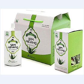 NƯỚC NHA ĐAM SÂM HỮU CƠ HÀN QUỐC NGUYÊN CHẤT 100% KDY ALOE (30 GÓI*80ML)