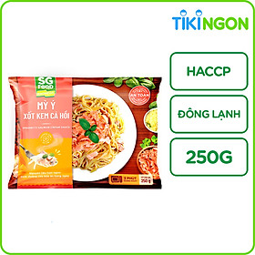 Mỳ ý xốt kem cá Hồi SG Food Đông Lạnh 250g