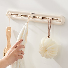Mua Thanh Treo đa năng đồ dán tường E23153 3 móc 6 móc cong chịu lực di chuyển tiện lợi không khoan tường
