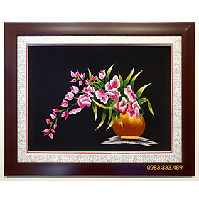 Mua TRANH THÊU TAY -GIÒ HOA LAN