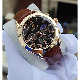 Đồng Hồ Nam Phong Cách Doanh Nhân - Lịch Mặt Trời - Chạy Đủ 6 Kim - Hàng Chính Hãng