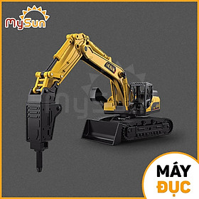 Mô hình xe ô tô công trình máy cần cẩu, máy múc xúc đất đồ chơi trẻ em loại to giá rẻ cho bé