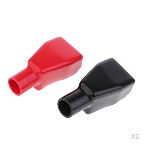 88x42mm Car Battery Terminal Insulating Protector Covers 2Pair