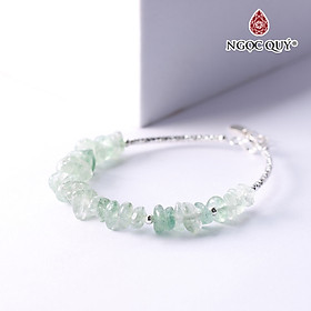 Lắc bạc đá thiên nhiên - Ngọc Quý