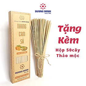 Hương nhang Cam Sả Dương Minh 180cây nhang 30cm nhang sạch 100% thành phần tự nhiên - nhang cây thắp cúng/xông nhà/đuổi muỗi, hương nhang thơm dịu nhẹ an toàn