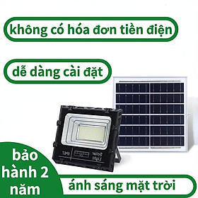 Mua Đèn năng lượng mặt trời 100W 200W 300W 400W  đèn  chống nước Ánh sáng sân vườn năng lượng mặt trời LED Đèn năng lượng mặt trời với chỉ báo pin