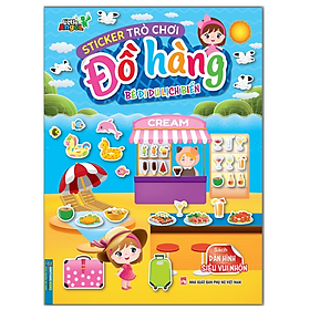 sách - Sticker Trò chơi đồ hàng - Bé đi du lịch biển (dán hình siêu vui nhộn)