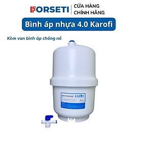 Bình áp nhựa Karofi 4.0G siêu bền dùng cho máy lọc nước RO Karofi - Hàng chính hãng
