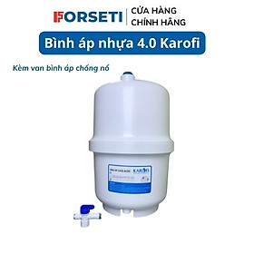 Mua Bình áp nhựa Karofi 4.0G siêu bền dùng cho máy lọc nước RO Karofi - Hàng chính hãng