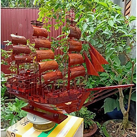 Mua Thuyền gỗ gõ ngang 80cm