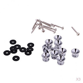30pcs Strap Button   for Guitar/Ukulele/Bass Accessory with Screws