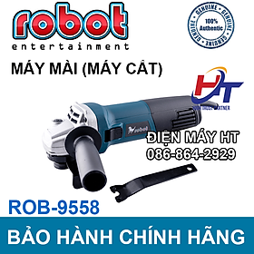 Máy mài góc, máy cắt sắt, cắt gạch, máy mài cầm tay đa năng ROBOT ROB-9558 - Lõi đồng - công suất 850w
