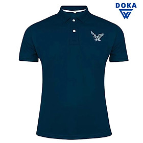 Áo Thun Nam Cổ Bẻ Doka Thêu Logo Co Giãn 4 Chiều Cao Cấp, Trẻ Trung Năng Động thương hiệu Doka ( Xanh Cổ Vịt )