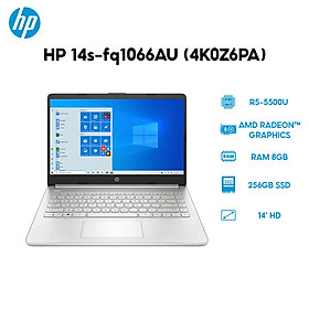 Mua Laptop HP 14s-fq1066AU 4K0Z6PA R5-5500U | 8GB | 256GB | AMD Radeon| 14  HD | Hàng chính hãng