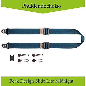 Dây máy ảnh Peak Design Slide Lite Midnight (màu xanh tím than), Hàng chính hãng