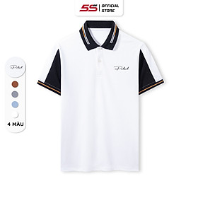 Áo Polo Nam 5S PROTECT Premium, Mềm Mịn, Thấm Hút, Thiết Kế Phối Màu Tay Áo, In Chữ Trẻ Trung, Lịch Lãm APC23014 - 00APC23014TRT - 3XL