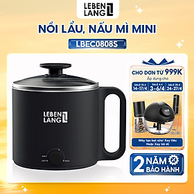 Mua Nồi lẩu điện mini đa năng Lebenlang LBEC0808 1500ml - Hàng chính hãng