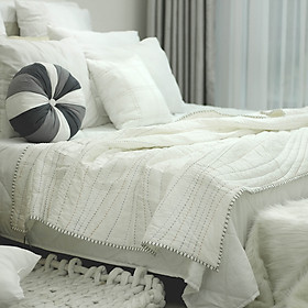 Mua Chăn (Mền) Lụa Tơ Tằm Cao Cấp Đắp Bốn Mùa Mềm Nhẹ Thoáng Khí - Mẫu Chăn Lụa Khâu Sóng Vẹo