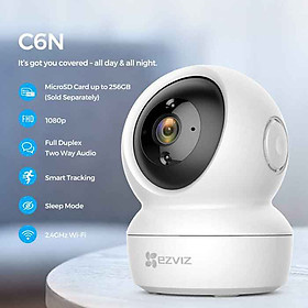 Camera IP Wifi Ezviz - C6N độ phân giải 2MP, quay quét thông minh hàng chính hãng Nhà An Toàn