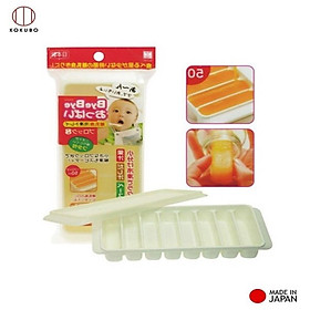 Mua Khay đá nhựa Kokubo loại 8 viên có nắp đậy  có thể dùng trữ đồ ăn dặm cho bé - made in Japan