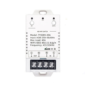 Mua Công Tắc Wifi Và RF 40A dùng ứng dụng Tuya SHP-SW3