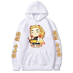 Áo hoodie in hình Anime Demon Slayer áo nỉ có mũ trùm