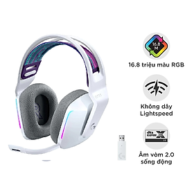 Tai nghe game không dây Lightspeed Logitech G733, RGB Lightsync, màn loa Pro-G, Mic Blue Voice -Hàng chính hãng