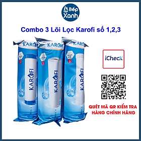 Combo 3 lõi lọc nước Karofi 1,2,3 chính hãng