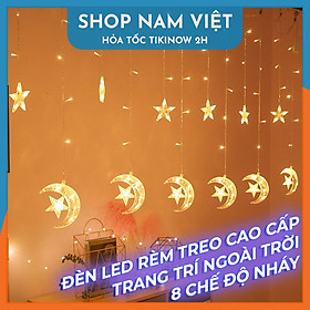 Dây Đèn LED Rèm Chống Thấm Nước Trang Trí Trong Nhà, Ngoài Trời, Năm Mới, Giáng Sinh - Chính Hãng NAVIVU
