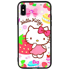 Ốp lưng viền TPU cao cấp cho Iphone X - Kute Cat