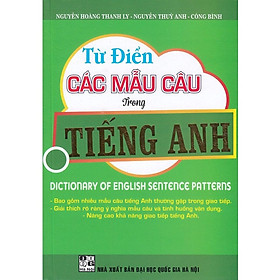 Sách - Từ Điển Các Mẫu Câu Trong Tiếng Anh - Hồng Ân