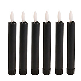6x LED Pillar Candles Decor Flameless Candles for Holiday Halloween New Year