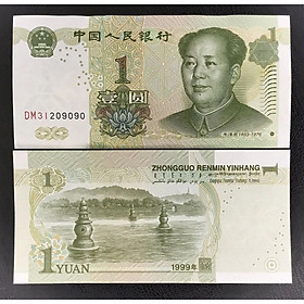 Mua Tiền Trung Quốc 1 Nhân Dân Tệ China xưa 1999 sưu tầm  chân dung Mao Trạch Đông - Mới 100% UNC   Tiền Châu Á  sưu tầm