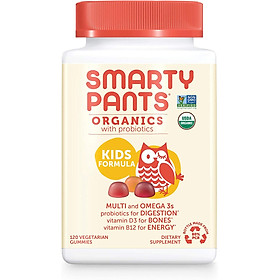 Kẹo dẻo vitamin cao cấp cho trẻ em Smarty Pants Kids Organic hàng Mỹ