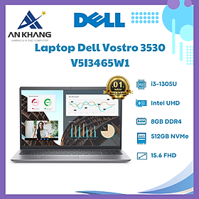 Mua Laptop Dell Vostro 3530 V5I3465W1 (Core i3 1305U/ 8GB/ 512GB SSD/ Intel UHD Graphics/ 15.6inch Full HD/ Windows 11 Home + Office Student/ Grey/ Vỏ nhựa/ 1 Year) - Hàng Chính Hãng