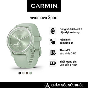 Mua Đồng Hồ Thông Minh Garmin vívomove Sport (Black/Ivory/Cocoa/Cool mint) - Hàng Chính Hãng